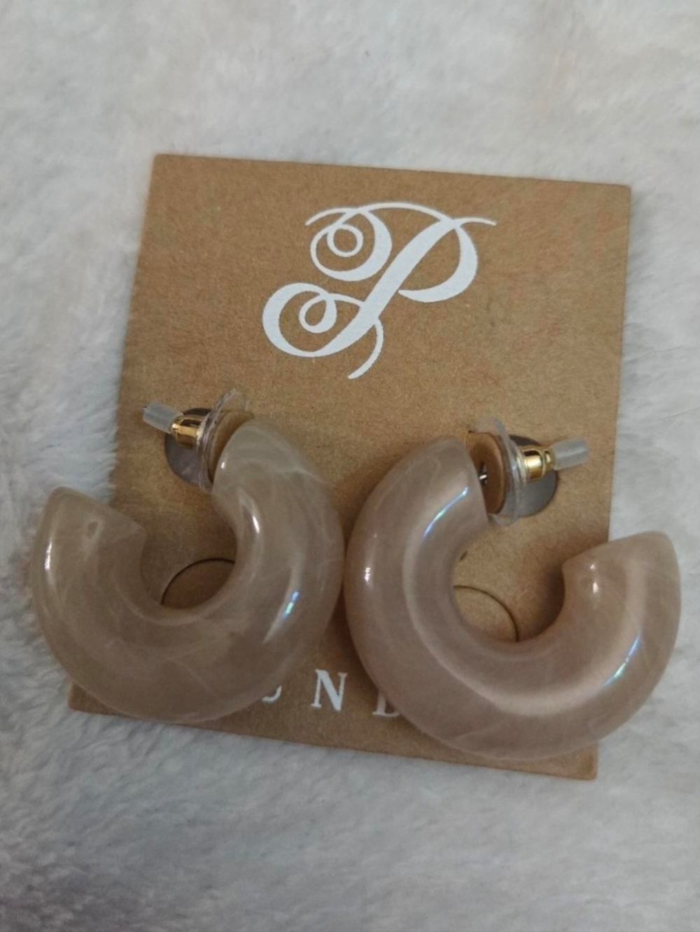 Plunder Acrylic hoop earrings